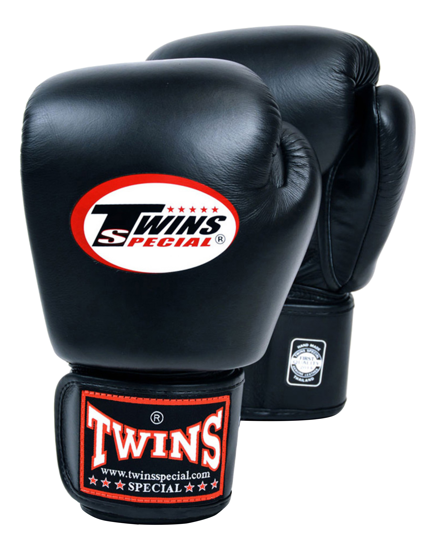 Боксерские перчатки Twins BGVL-3 черные, 12 унций