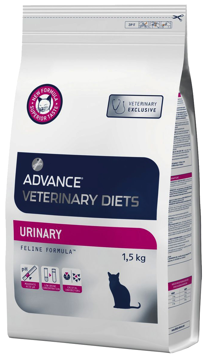 фото Сухой корм для кошек advance veterinary diet urinary, при мкб, курица, 1,5кг