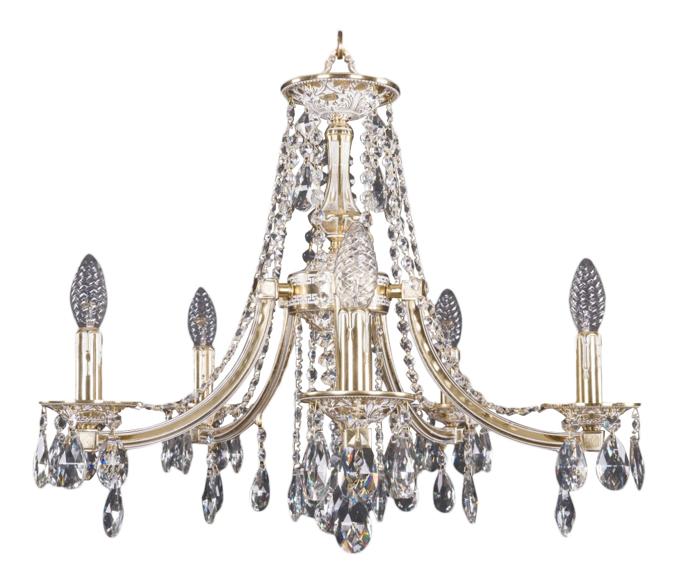 

Люстра подвесная Bohemia Ivele Crystal 1771/5/190/A/GW