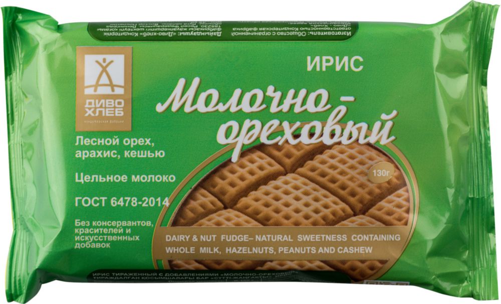 

Ирис Диво-Хлеб молочно-ореховый 130 г