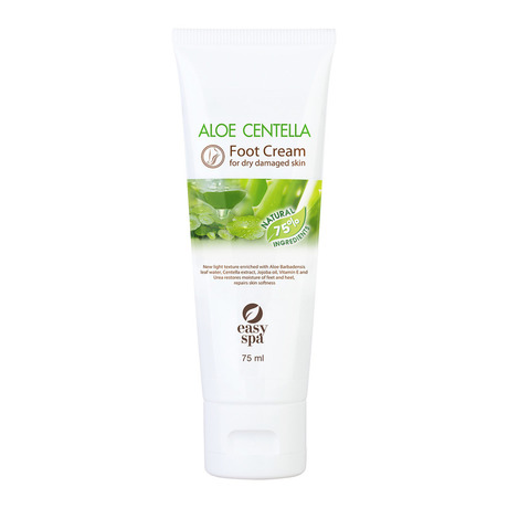 Крем для ног Easy Spa Aloe Centella Foot Cream for dry damaged skin, 75 мл