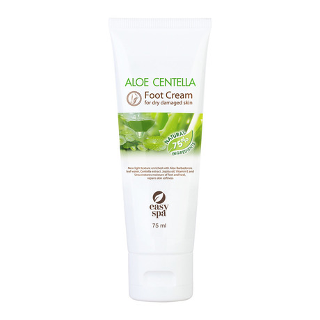 фото Крем для ног easy spa aloe centella foot cream for dry damaged skin, 75 мл