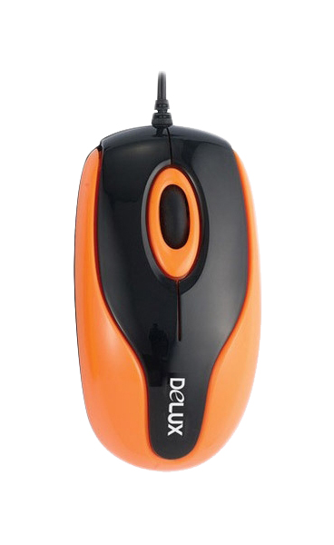 Мышь Delux DLM-363B Orange/Black