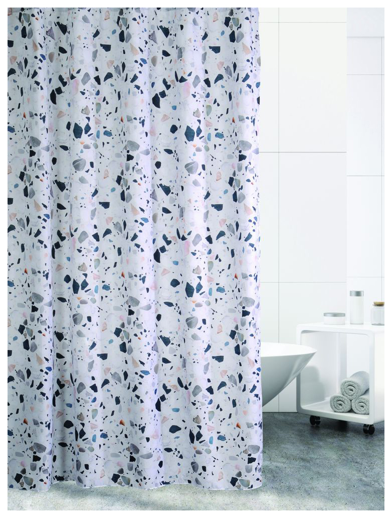

Штора 180х180 для ванной TERRAZZO (разноцветная)