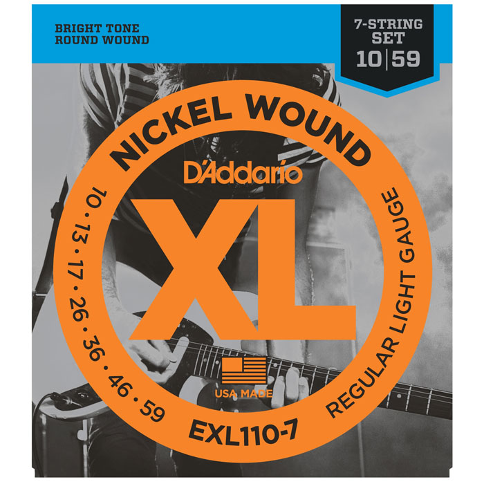 фото Струны для электрогитары d addario exl110 7 d'addario