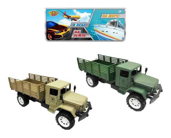 

Инерционная машинка "Грузовик", 28 см Yako Toys, Зеленый;коричневый