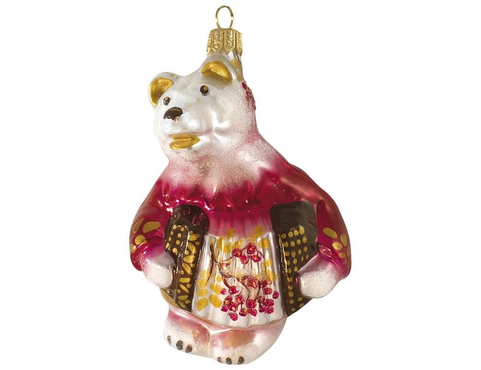 

Елочная игрушка Ариэль Мишка с гармошкой 612.3-ариэль 13 см 1 шт., Мишка с гармошкой