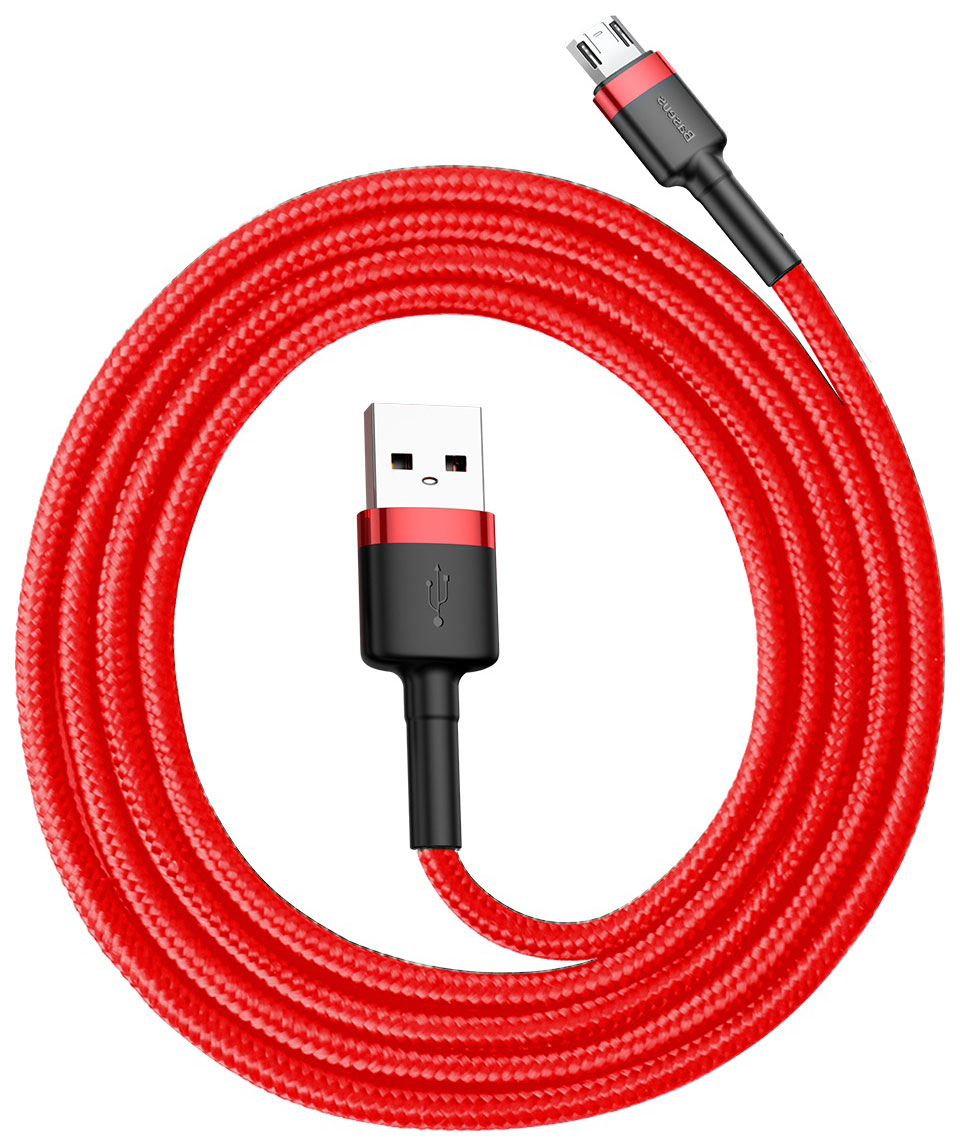 Кабель Baseus microUSB 1m RedBlackRed 49000₽