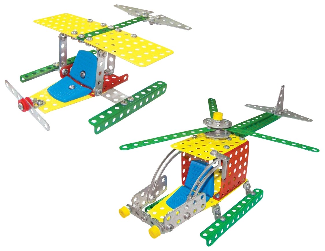 фото Металлический конструктор "воздушный транспорт" 191 деталь технок
