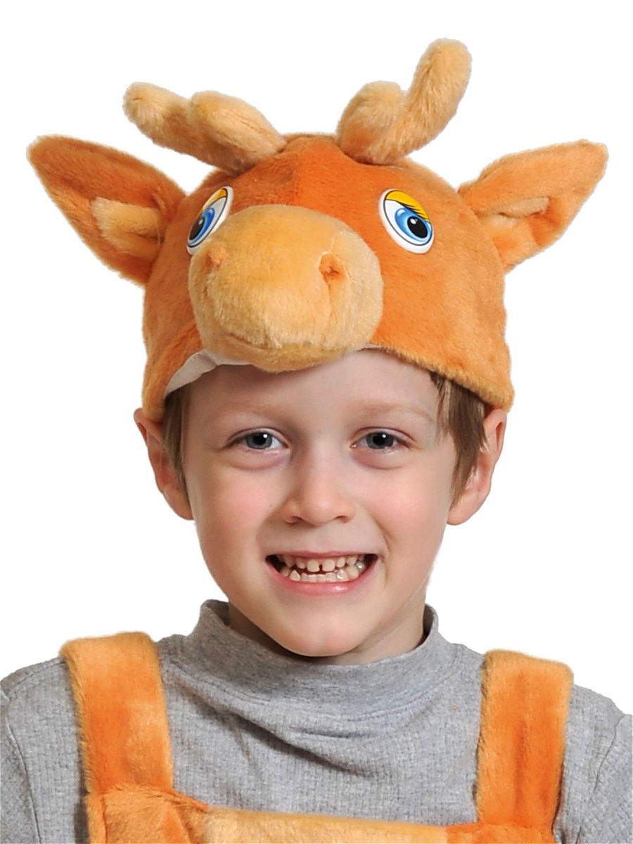 фото Карнавальная маска-шапка карнавалофф оленёнок (размер 53-55)