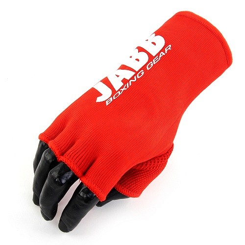 Боксерские перчатки Jabb JE-3016 красные/белые, унций