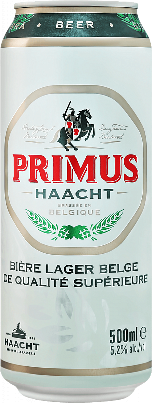 фото Пиво primus premium pils brasserie haacht 0.5 л жестяная банка