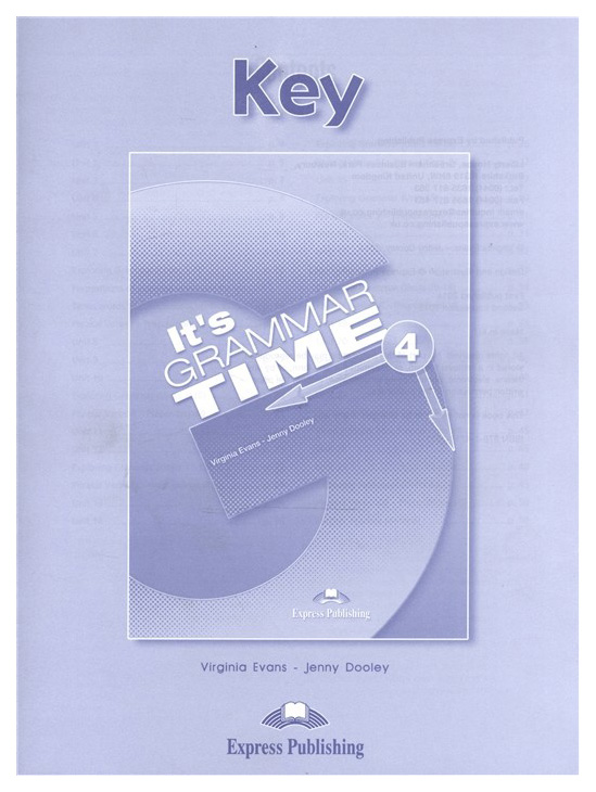 фото Книга express publishing "it's grammar time 4. student's key"