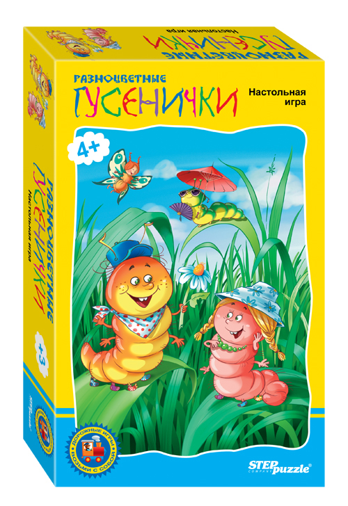 

Дорожная игра Step Puzzle Разноцветные гусенички