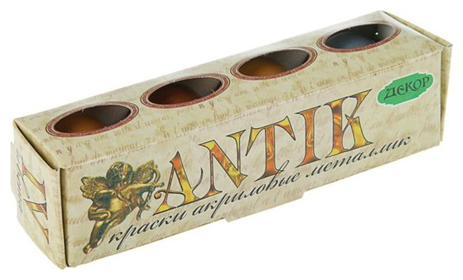 

Акриловые краски Аква-Колор Антик Metallic 4 цвета