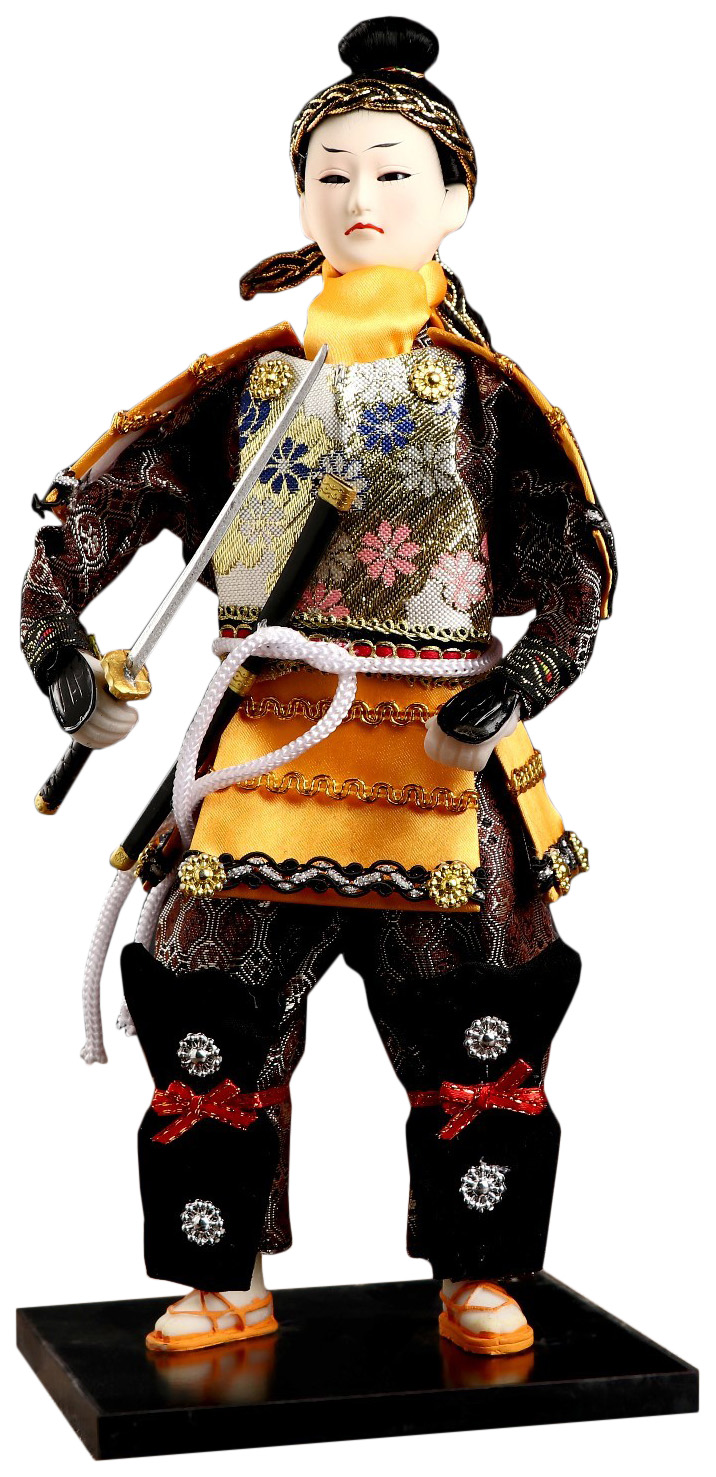 фото Кукла коллекционная "китайский гвардеец с мечом" 31х12,5х12,5 см sima-land