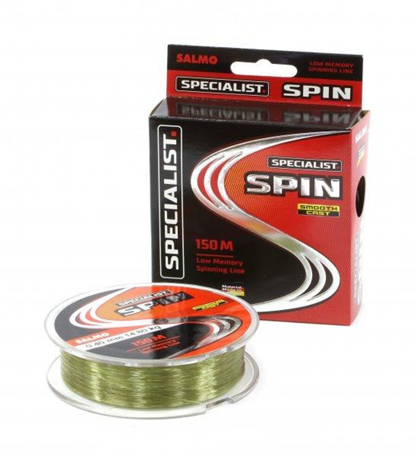 

Леска монофильная Salmo Specialist Spin 0,22 мм, 150 м, 4,7 кг, smooth cast, Зеленый, Specialist Spin