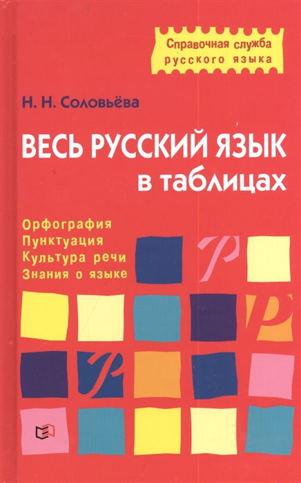 

Справочная Служба Русского Языка. Весь Русский Язык В таблицах. Орфография. пунктуация. ку