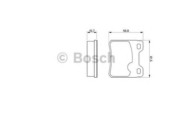 

Комплект тормозных колодок BOSCH 0986460955