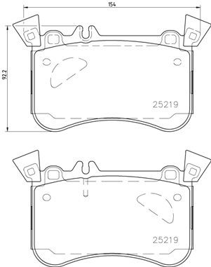 

Комплект тормозных колодок Brembo P50121