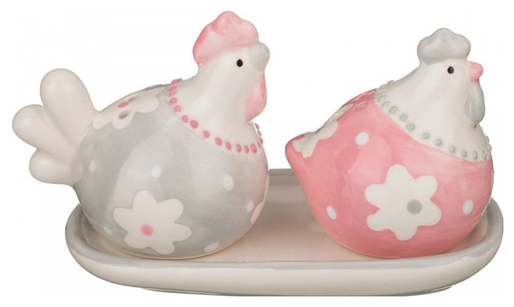 

Набор для специй Happy easter Lefard 140-228 Белый; розовый