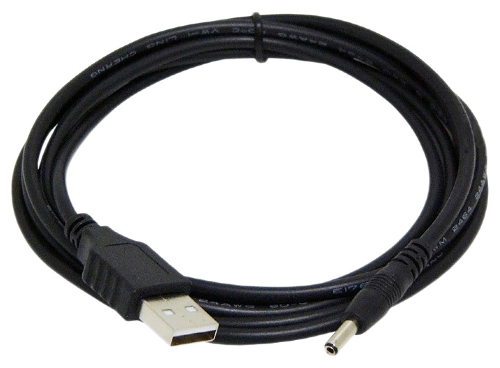 фото Кабель cablexpert usb a-dc jack 3.5, m-m 1,8м black (cc-usb-amp35-6)