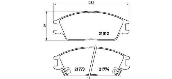 

Комплект тормозных колодок Brembo P30024