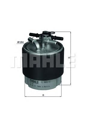 фото Фильтр топливный mahle/knecht kl44018