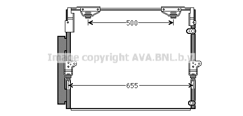 фото Радиатор кондиционера ava to5560d
