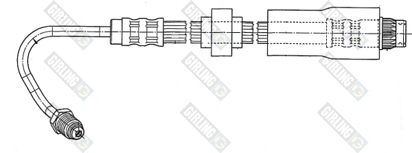 фото Шланг тормозной системы girling 9002553