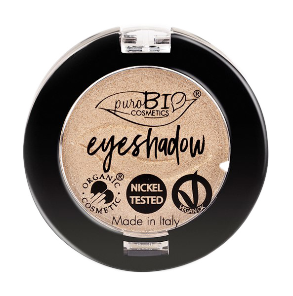 фото Тени для век мерцающие purobio eyeshadows 01 champagne (шампанское) 2,5 г