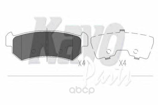

Тормозные колодки KaVo Parts KBP1007