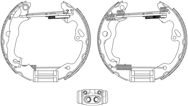 

Комплект тормозных колодок Hella 8DB355004491