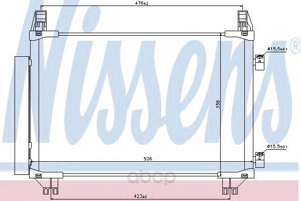 фото Радиатор кондиционера nissens для toyota yaris 1.0 2005- 940050