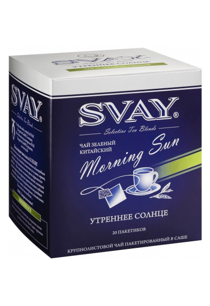 Чай зеленый китайский Svay morning sun 20 пакетиков