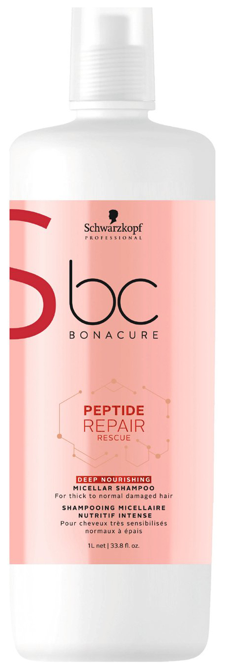 фото Шампунь schwarzkopf professional bc bonacure peptide repair rescue deep nourishing 1000 мл