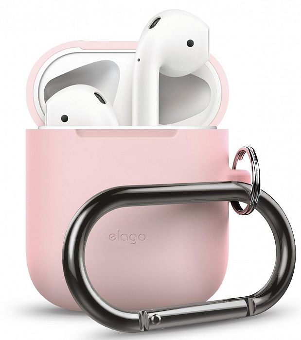 фото Чехол elago airpods hang case (eapsc-hang-pk) для зарядного кейса airpods (lovely pink)