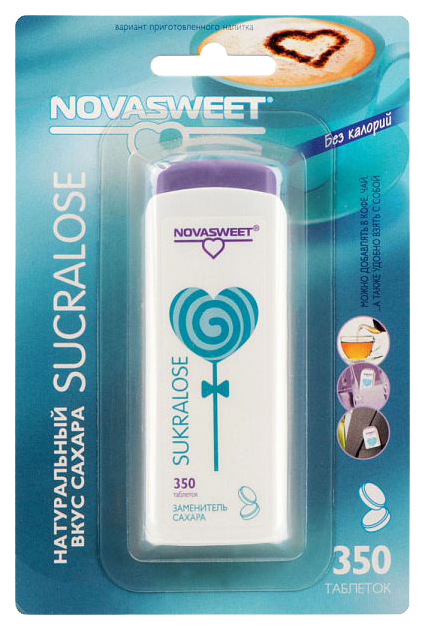 фото Подсластитель novasweet sucralose 350 таблеток 150 г