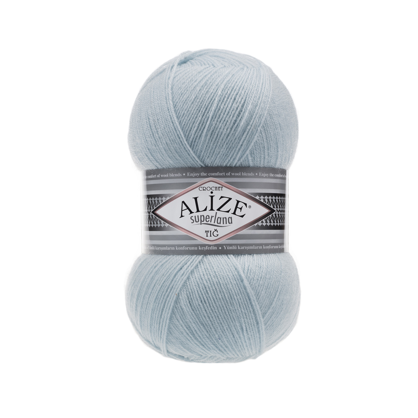 

Пряжа для вязания Ализе Superlana TIG (25% шерсть, 75% акрил) 5х100гр/570 м цв,514 зимнее
