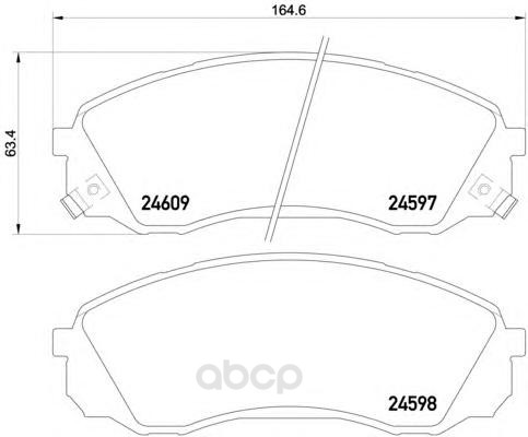 

Колодки тормозные дисковые, комплект Hella 8DB355013-541