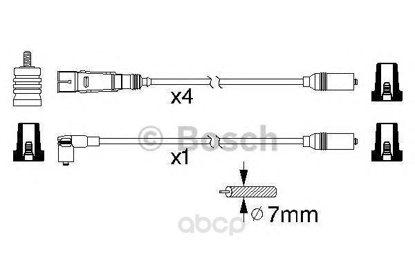 

Комплект высоковольтных проводов BOSCH 0986356317