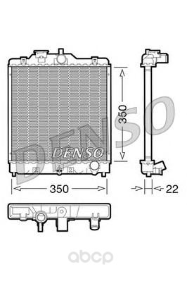 Радиатор 350x350 Denso DRM40003