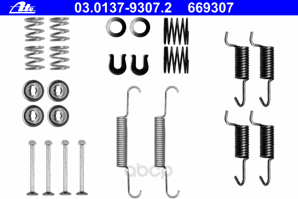 

Ремкомплект торм.колодокcitroen c-crosser,peugeot 4007,subaru forester Ate 03013793072