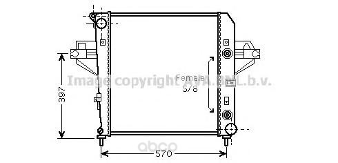 фото Радиатор охлаждения двигателя ava je2043