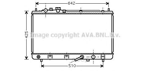 фото Радиатор охлаждения двигателя ava mz2167