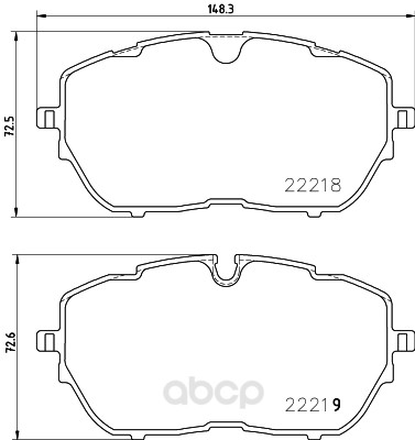 фото Колодки тормозные дисковые передние peugeot 308 ii 14- textar 2221801