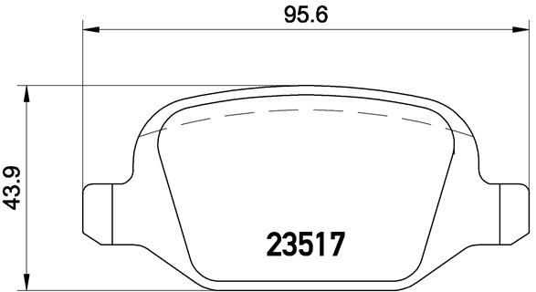 

Тормозные колодки brembo дисковые P23065