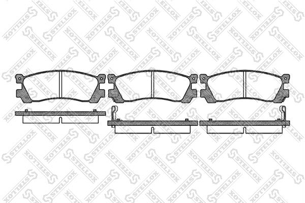 

Тормозные колодки Stellox дисковые 410002SX