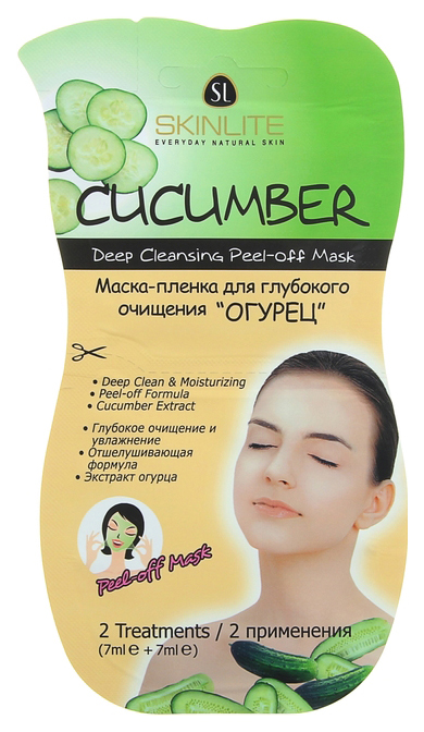 

Маска для лица Skinlite Cucumber Deep Cleansing Peel-off Mask 2*7 мл