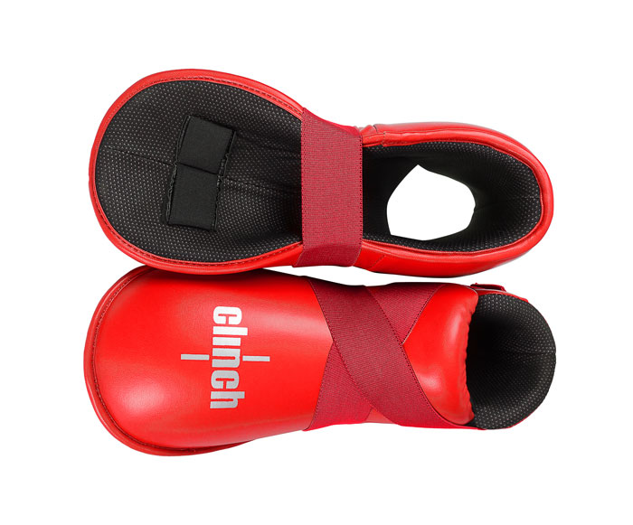 фото Защита стопы clinch safety foot kick красная l